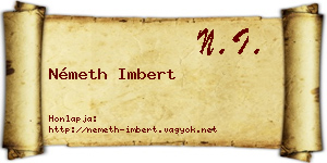 Németh Imbert névjegykártya
